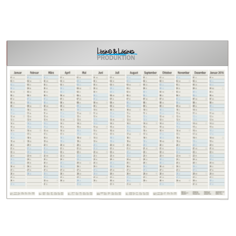 Jahresplaner – einseitig