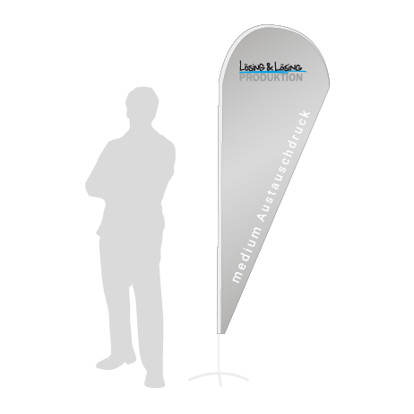 Beachflag Drop Austauschdruck | Medium (280 cm) | einseitig bedruckt